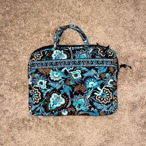Vera Bradley Java Blue Brown Paisley Laptop Case🔹